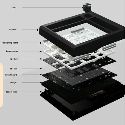 Wireless mechanical numeric keyboard in black or white with Bluetooth connectivity