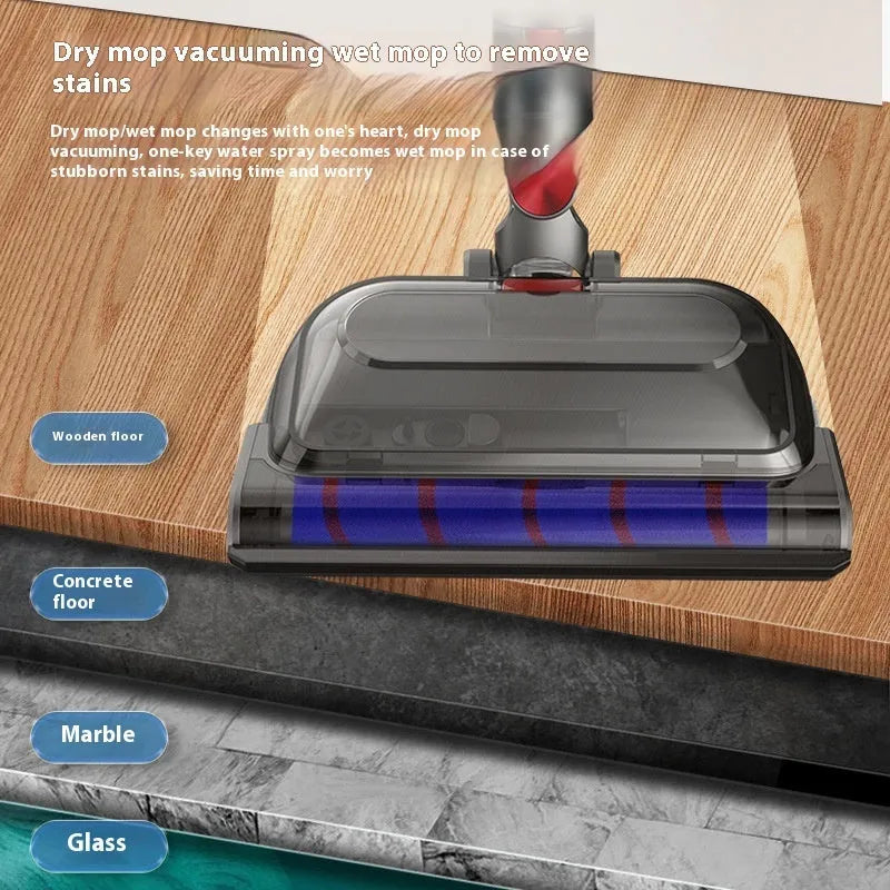 Electric mop head vacuum cleaner floor brush, 50W 220V, three-in-one dust collection washing waxing