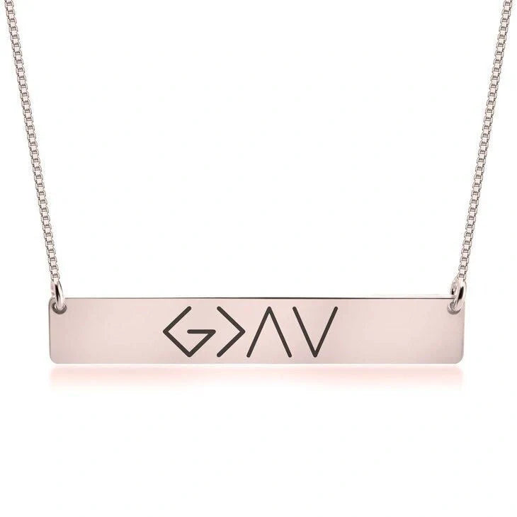 Women's gold and rose gold horizontal bar pendant necklace with adjustable chain