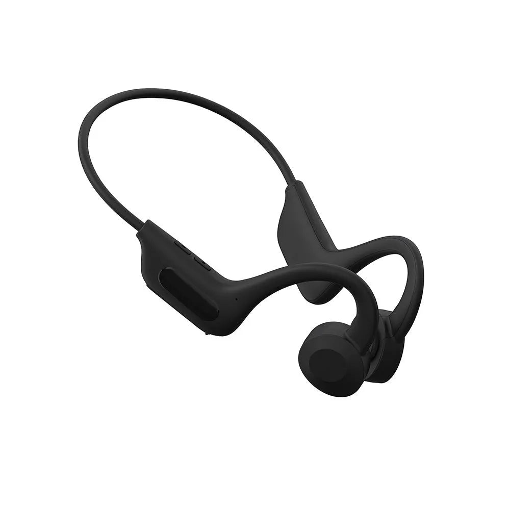 YYK-Q33 bone conduction Bluetooth headset, Q33 Black, ear-mounted ABS design with charging cable and manual