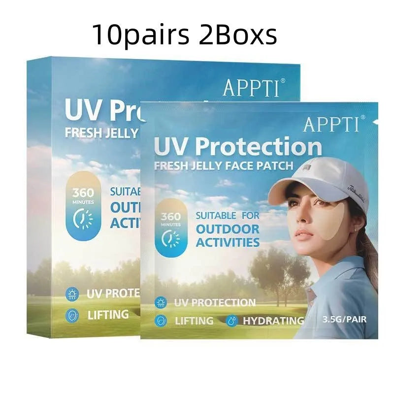 Transparent UV-proof disposable eyes mask for outdoor sports protection in 10-pair packaging