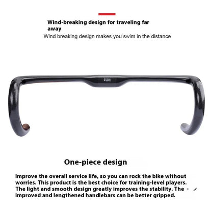 Carbon fibre road bike drop handlebar in black grey silver with width options 400mm 420mm 440mm