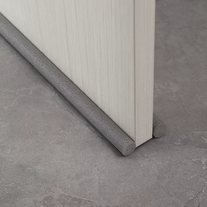 Household door bottom sealing strip in gray, brown, black, and white for soundproofing and dustproofing
