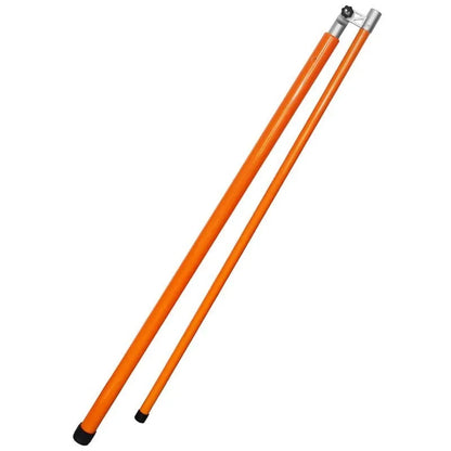Telescopic truck height measuring rod extended to full length showing measurement scales