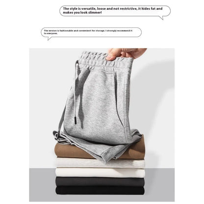 Men's straight-leg cotton casual shorts in light grey on a plain background.