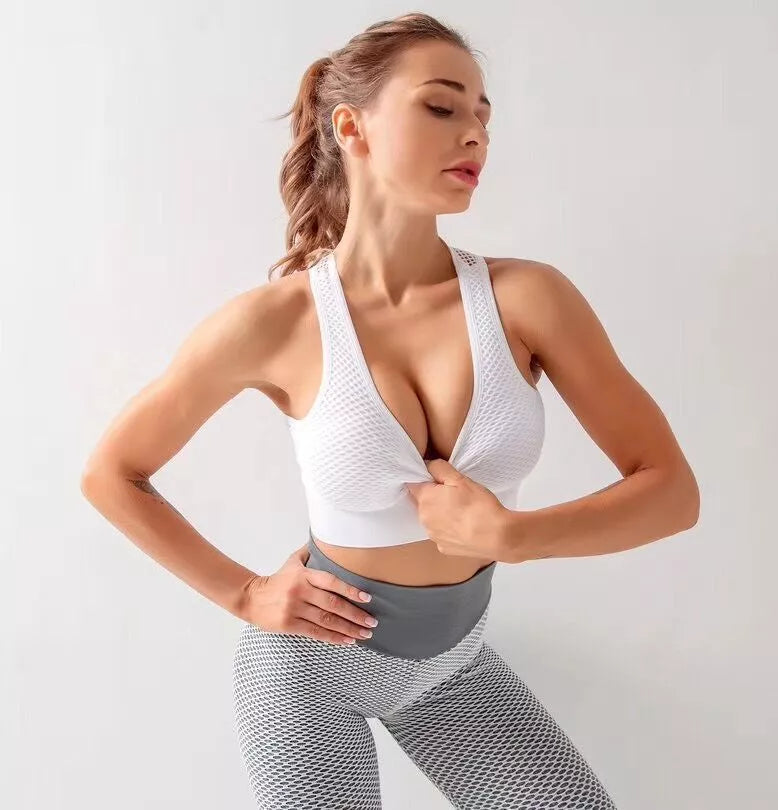 Women's quick-dry sports bra for running and yoga in various colors