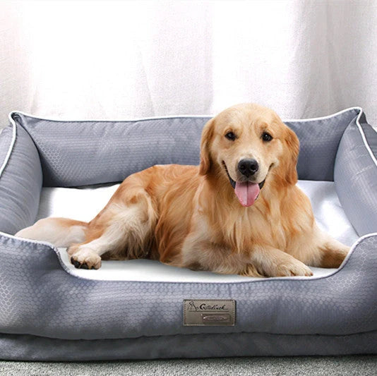 Removable dark grey dog bed with non-stick kennel base in four sizes for dogs 10-90kg