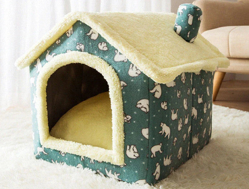 A cozy and comfortable pet bed with a self-warming fabric, durable non-slip base, and removable machine-washable cover
