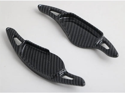 Carbon fibre pattern steering wheel paddle shifter for automotive interior modification