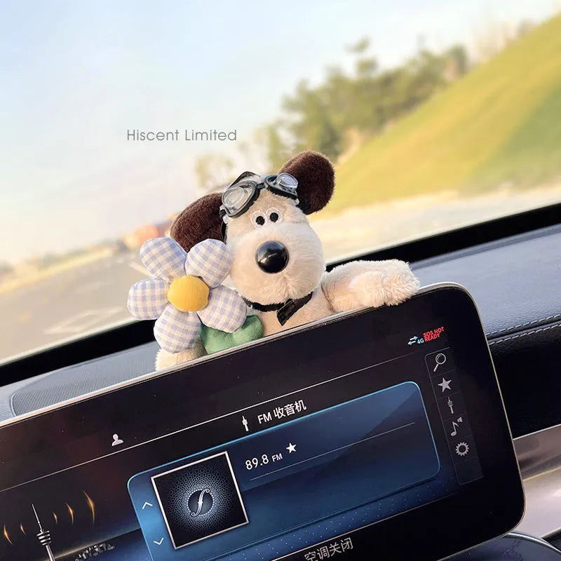 Cotton cartoon doll ornament for car pregnancy block coverage with hanging design