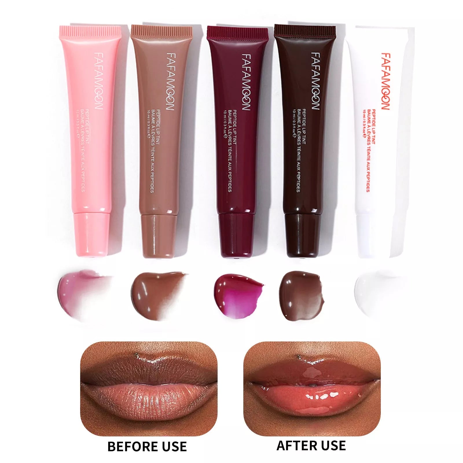 Glossy Lip Glaze in Tea Red - Waterproof, Hydrating Lip Color