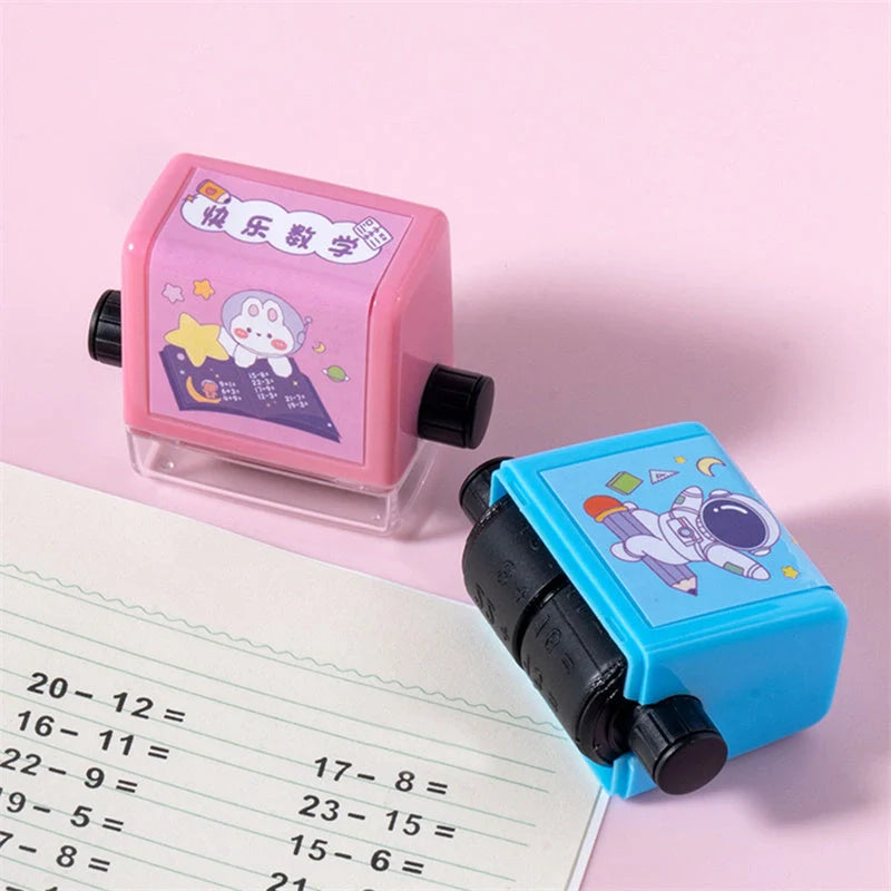 Math Roller Stamp for addition, subtraction, multiplication, and division practice