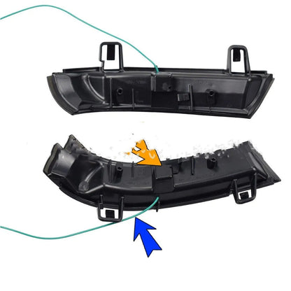 Automobile Running Water Steering Light for Volkswagen Golf MK5 with sequential LEDs in Single Yellow or Blue-Yellow Blue options