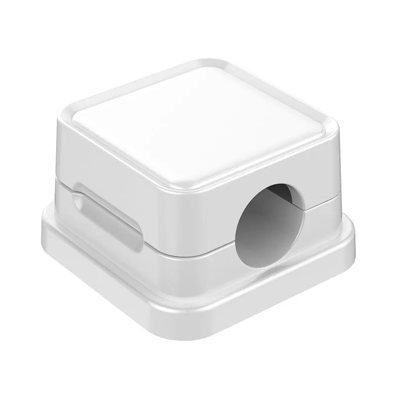 Black or Orange ABS wall-mounted data cable storage holder, 22mm x 22mm, for office car home kitchen.