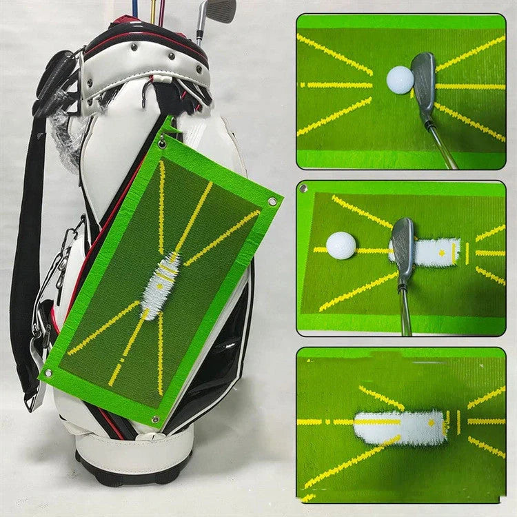 Portable Golf Swing Training Mat with directional detection for accurate swing analysis