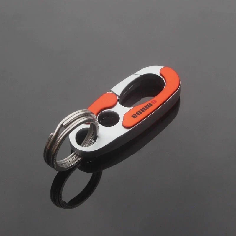 Stylish and durable car key chain made of zinc alloy, available in various classic colors