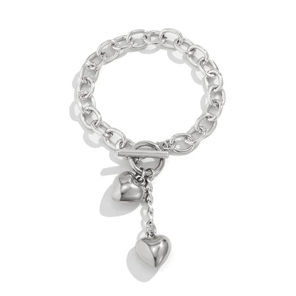 Stylish lock and key pendant necklace with a delicate chain, available in a variety of colors and materials