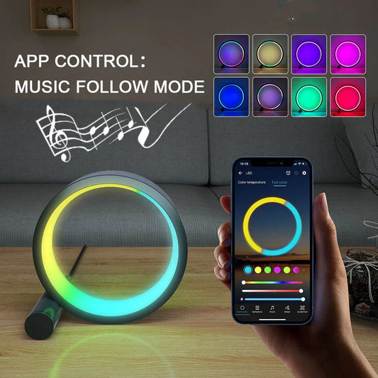 Customizable smart LED night light with music sync and color changing capabilities for personalized ambiance and home decor
