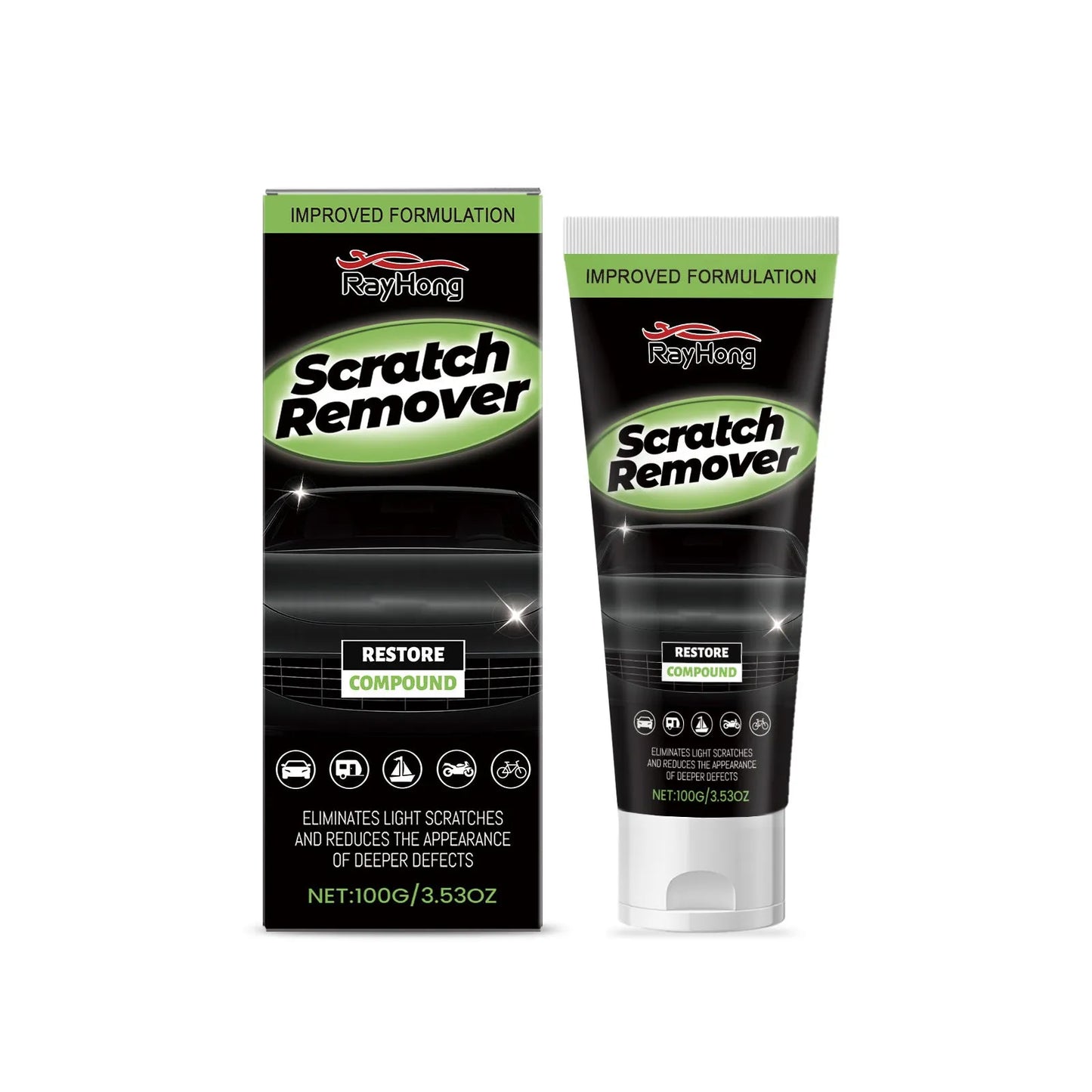 100g tube of nano coating car scratch recovery cream for automotive paint repair
