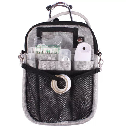 Medical staff waist bag in black, purple, navy blue, and silver gray with 15KG capacity