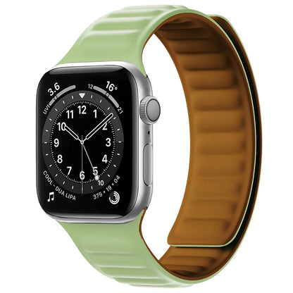 45g silicone magnetic watch strap in multiple colours showing magnetic closure mechanism