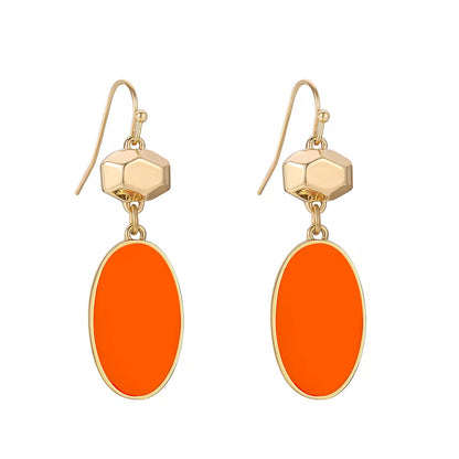 Colorful flower stud earrings for women with durable alloy construction