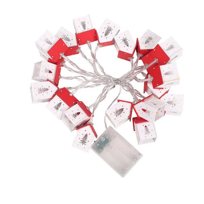 House-shaped LED string lights for Christmas and Halloween decorations in various designs