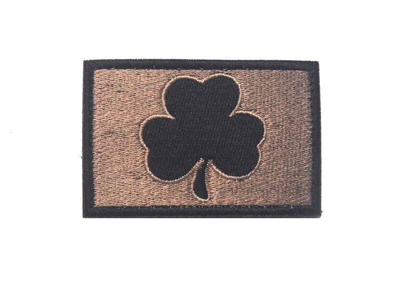 Outdoor embroidered fabric badge with Velcro backing showing detailed embroidery design