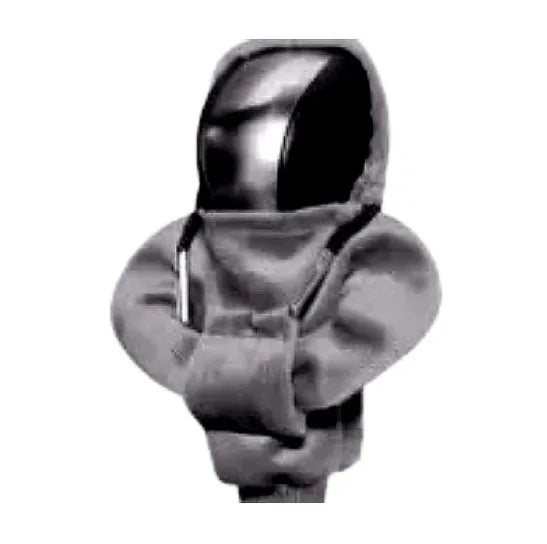 Gear shift knob hoodie cover in cloth material, universal 13x8cm size for manual or automatic cars