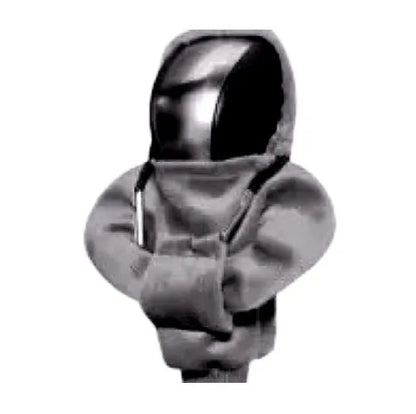 Gear shift knob hoodie cover in cloth material, universal 13x8cm size for manual or automatic cars