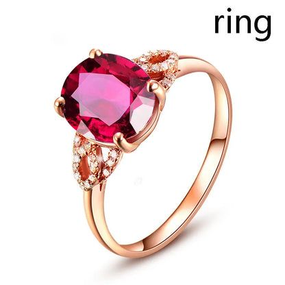 Red 3D heart-shaped plastic ring box with rose decoration on a rotating stand