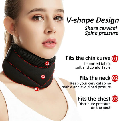 Adjustable Foam Cervical Collar for neck pain relief and spine support