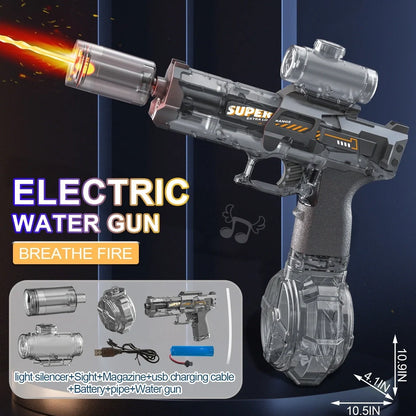 Ice Mouse electric water gun toy with 500ml water tank and high-speed firing system
