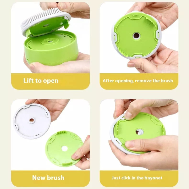 Electric pet spray comb with massage function for dogs and cats