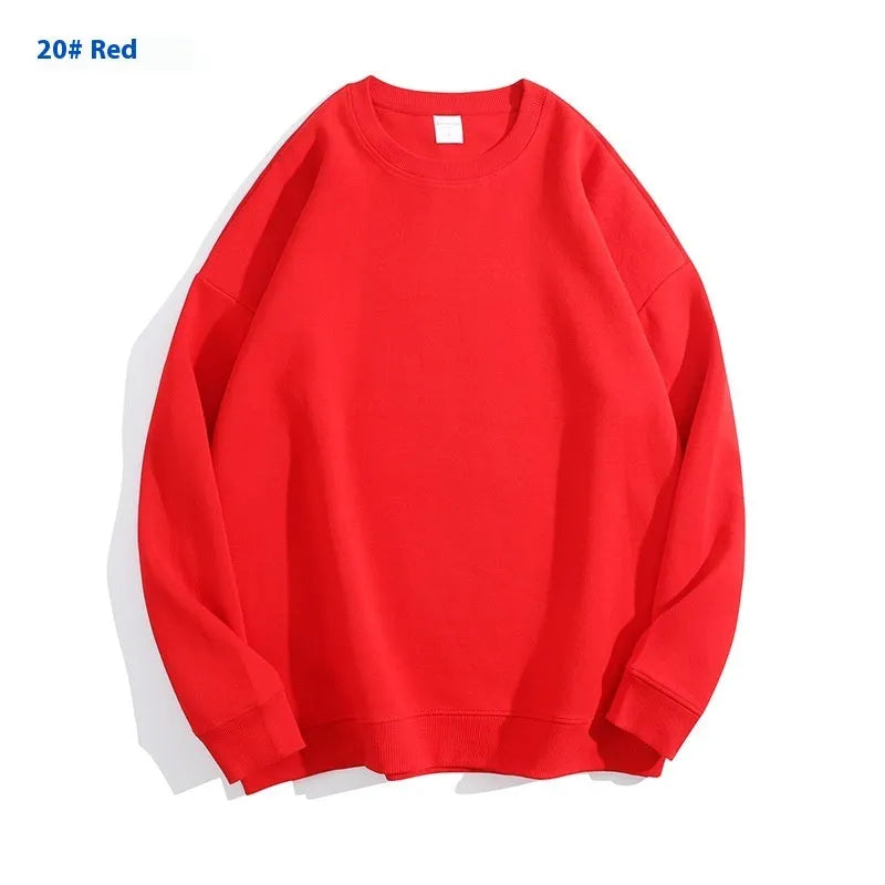 Cotton off-shoulder sweater in loose fit with long sleeves and round neck, available in multiple colours