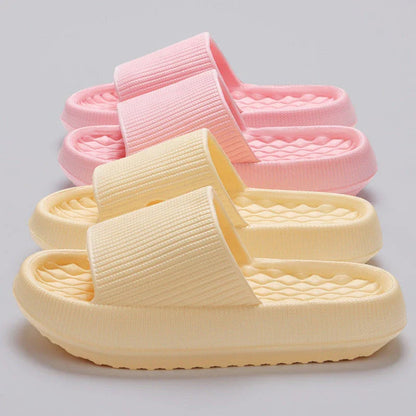 Comfy slip-on sandals with stylish rhombus pattern design, available in various colors and sizes