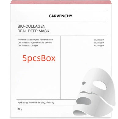 Deep Collagen Overnight Mask - Rejuvenating Facial Sheet Masks with Low-Molecular-Weight Collagen for Firmer, More Radiant Skin