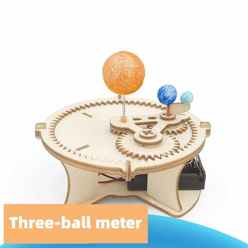 Wood Solar System Globe Model for kids science education
