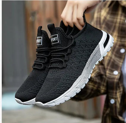 Men's casual shoes with mesh upper in Army Green colour, size 42 displayed on neutral background