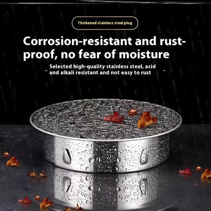 Stainless steel deodorant floor drain cover with modern design for bathroom installation