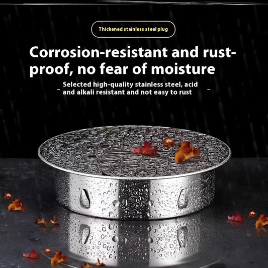 Stainless steel deodorant floor drain cover with modern design for bathroom installation