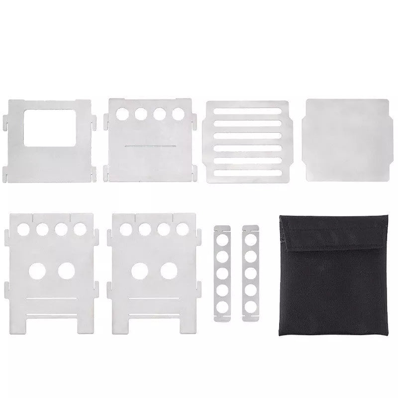 Pure Titanium Alloy Firewood Mountaineering Camping Stove - lightweight and durable for outdoor cooking