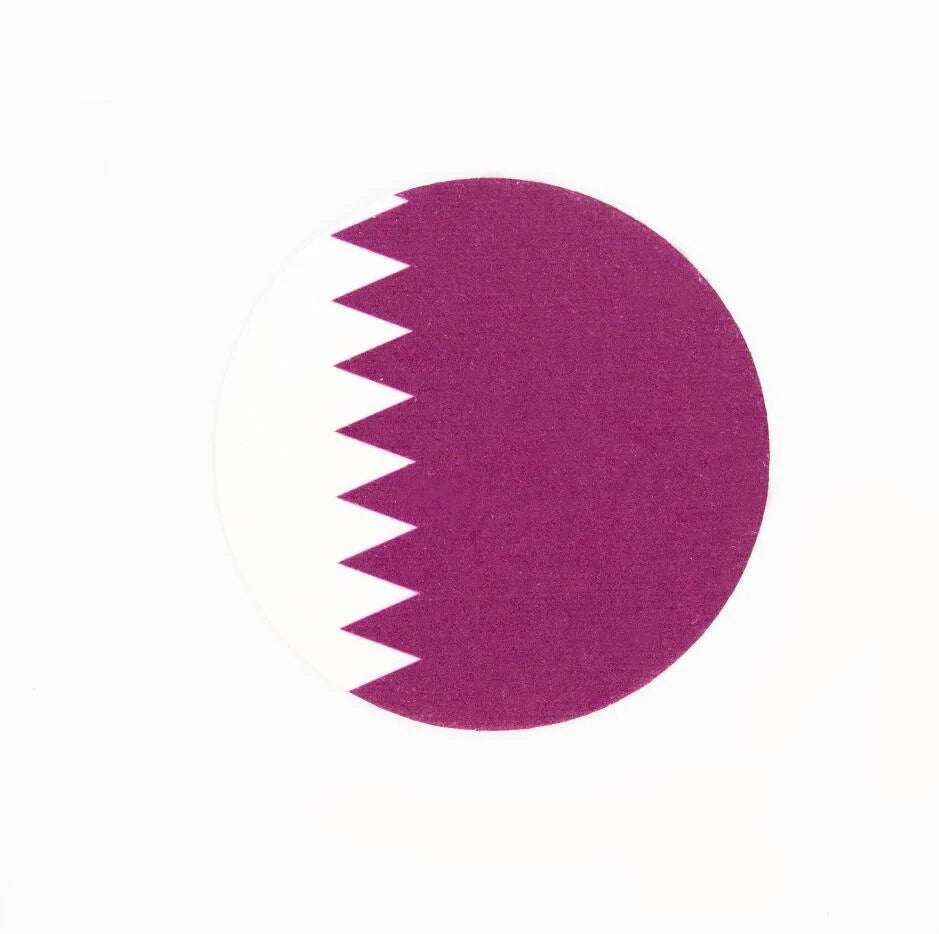 World Cup Qatar football themed biodegradable dishwashing sponges with national flag designs