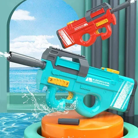 P90 Electric Water Gun with high-powered water stream, large capacity, and durable, leak-proof construction