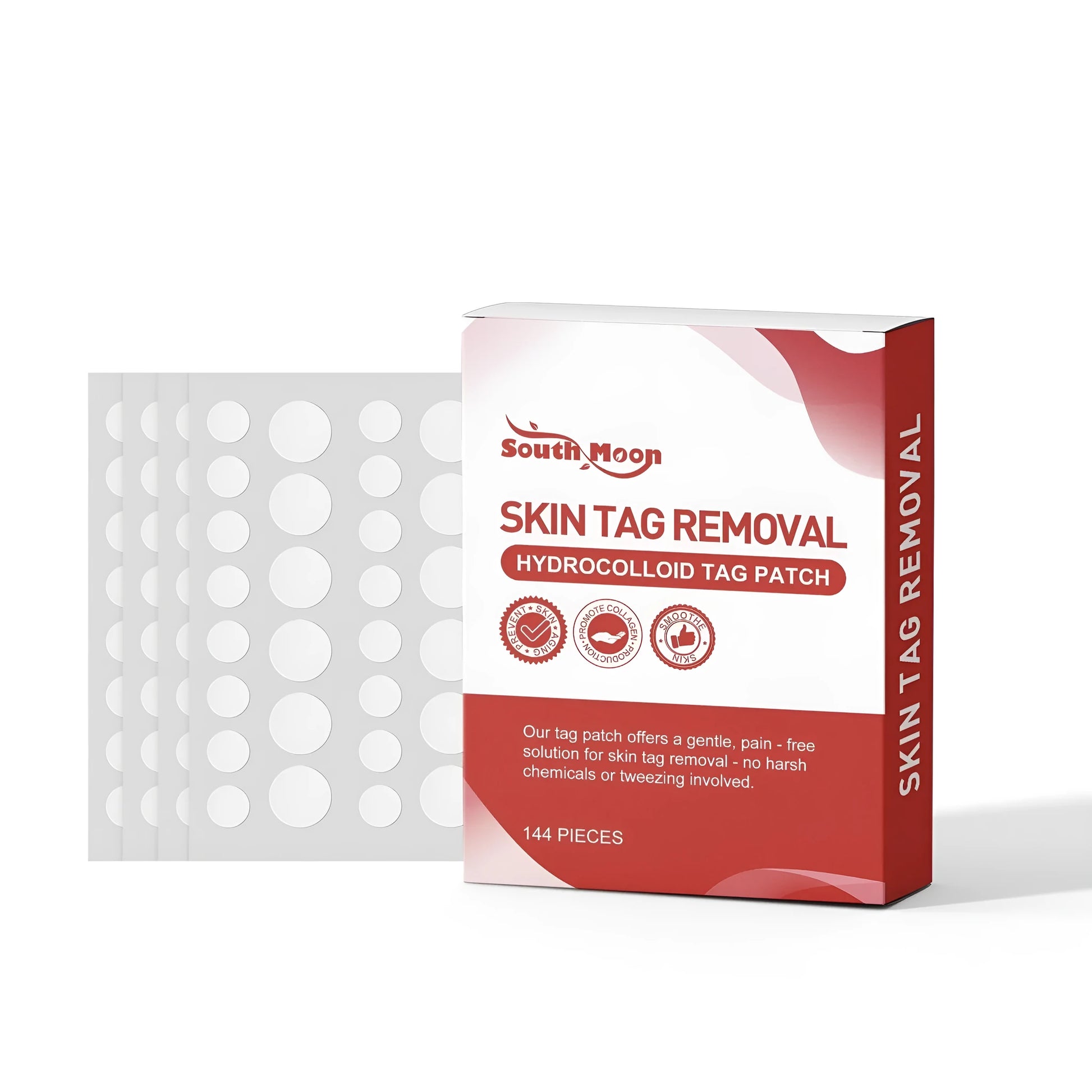 144-pack of mint leaf skin removal care patches for post-waxing ingrown hair prevention