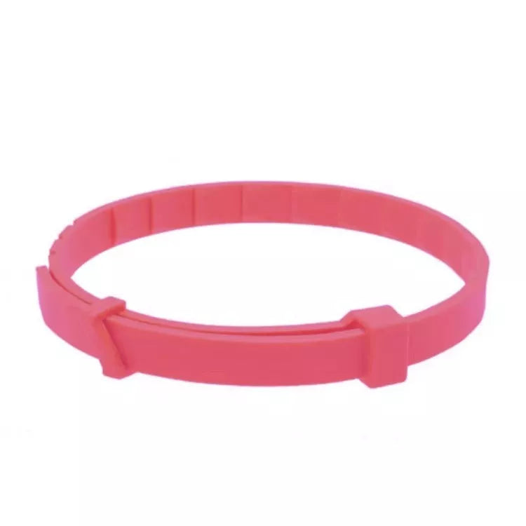 Adjustable silicone pet collar in various colors for flea and tick protection