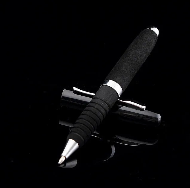 EVA Metal Cap Mini Ballpoint Pen with metal body, 112mm length, and 1.0mm tip in various refill colours