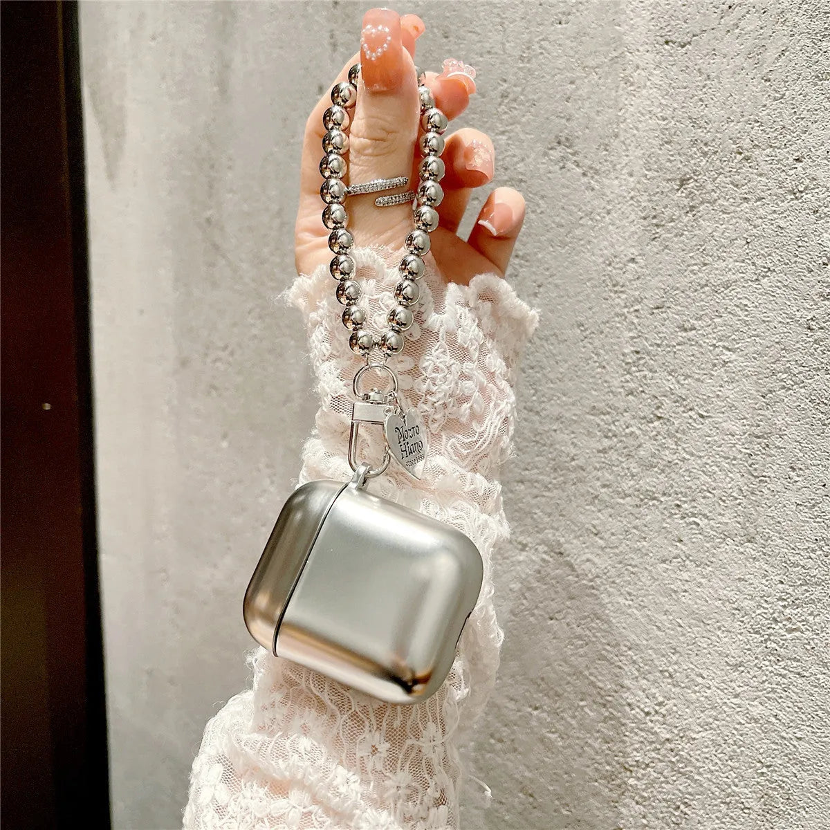 Matte electroplated TPU protective case for AirPods showing universal fit and scratch-resistant finish