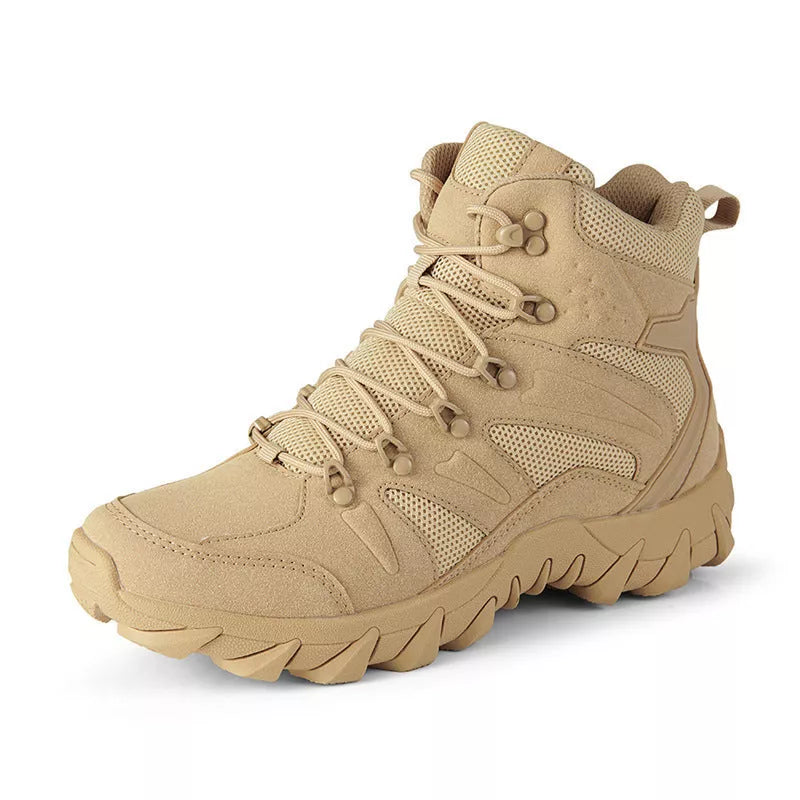 Men's Training Combat Boots in 702 army green, sand, and black for outdoor hiking