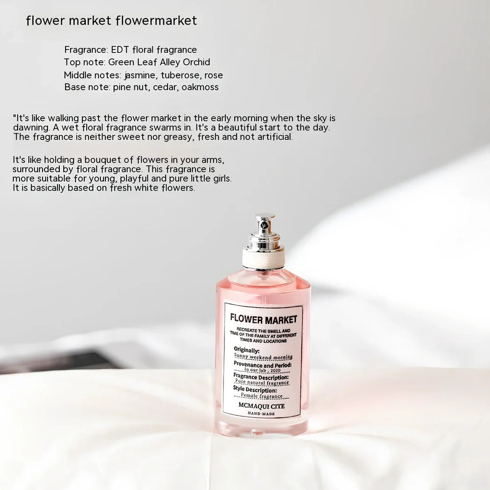 100ml women's perfume bottle with five scent options including Lazy Sunday and Fireplace Fire variants
